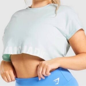 Gymshark Sky Blue Crop Top